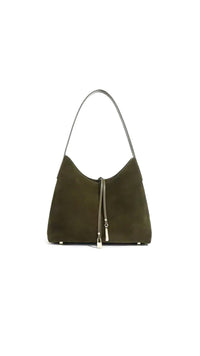 Khaki Medium Suede Bag