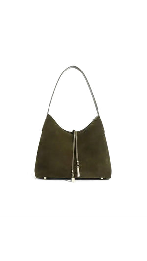 Khaki Medium Suede Bag